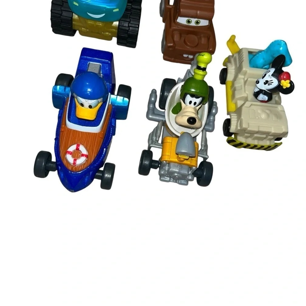 Disney jr. Cars vehicles Toy lot Mickey Minnie Mouse Donald Duck roadster racer